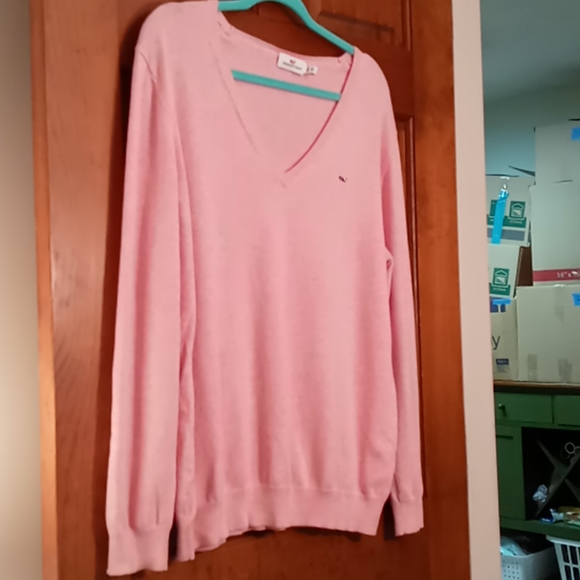 Vineyard Vines Sweaters - Vineyard Vines Pink V Neck Sweater